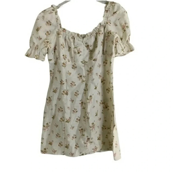 Reformation Robles Mini Dress Linen B624 - Picture 3 of 4